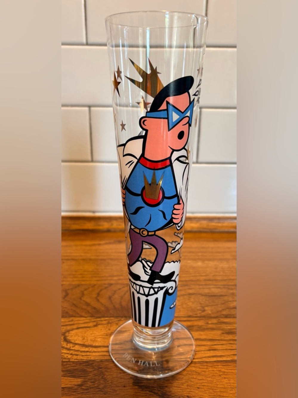 Ritzenhoff Super Hero Beer Glass designed by Ben Hall